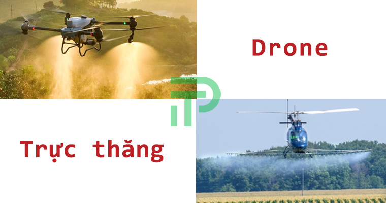 trực thăng phun thuốc trừ sâu